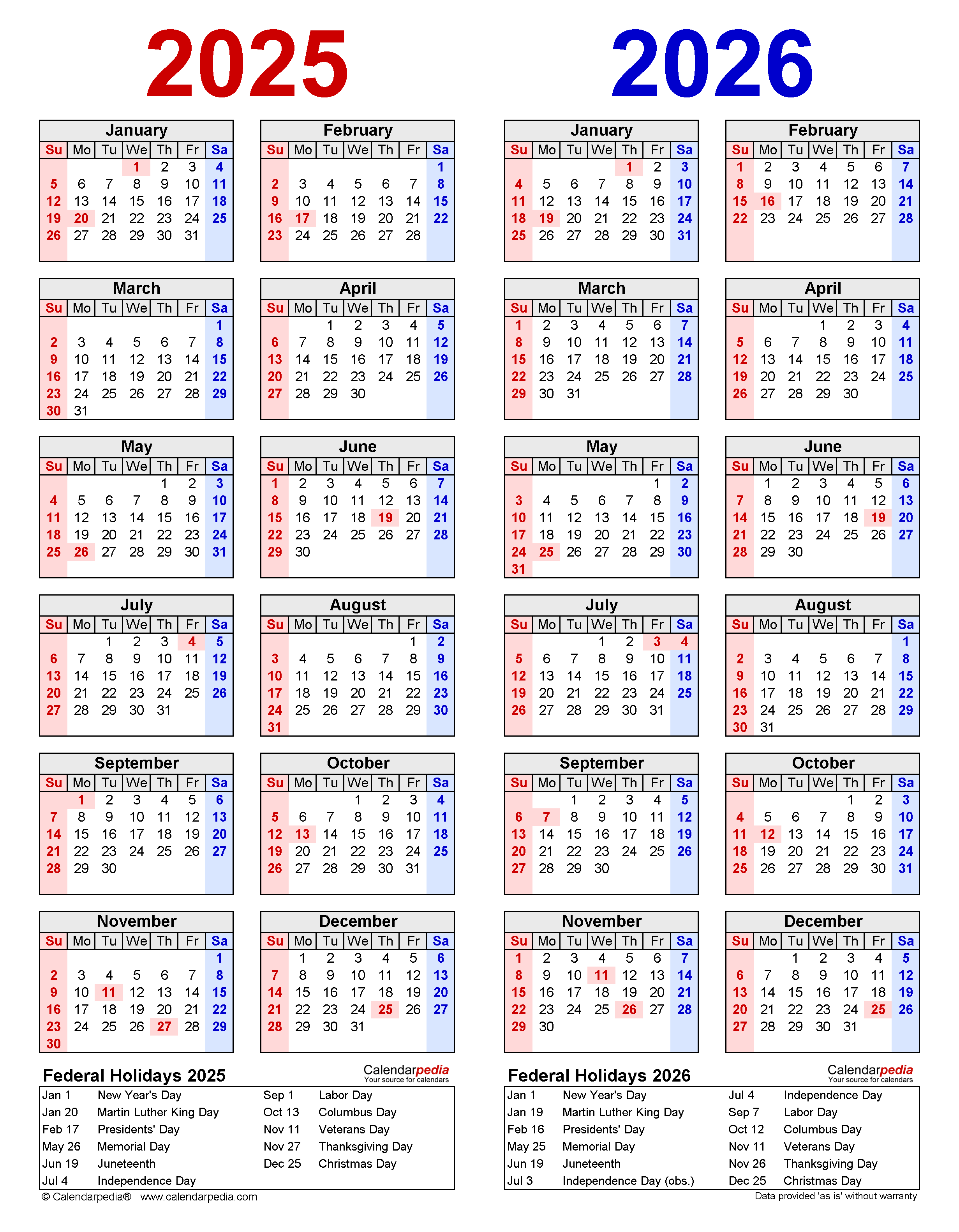 Printable Calendar 2025 2026 Web Page Calendar