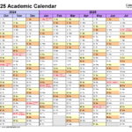 2025 Academic Calendar Pdf Free Download Excel Sophi Kassie