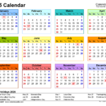 2025 Calendar Free Printable Excel Templates Calendarpedia