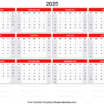 2025 Calendar Printable