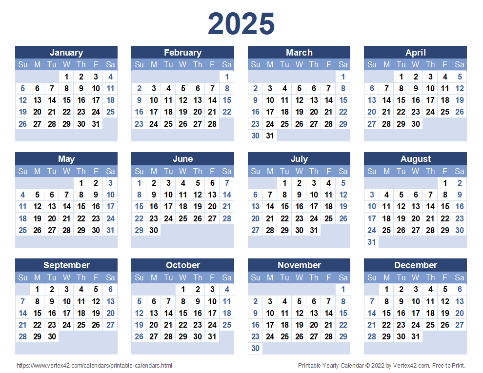 2025 Calendar Templates And Images