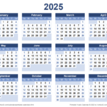2025 Calendar Templates And Images