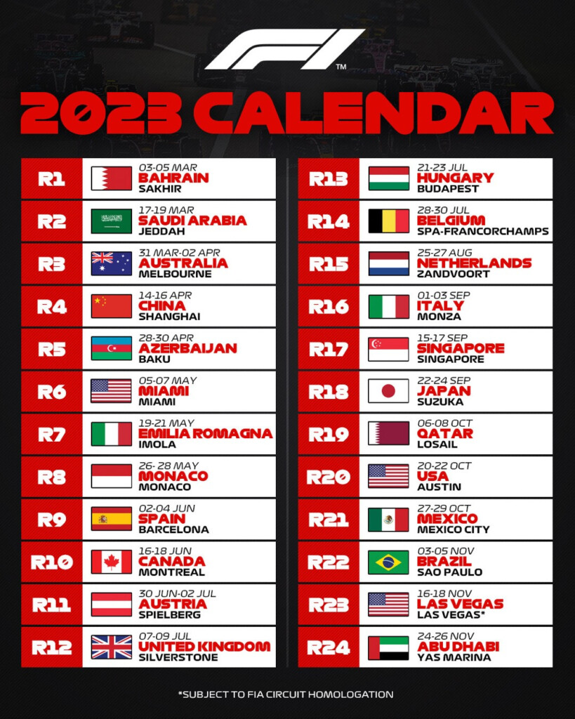 2025 F1 Calendar Release Date Cornie Carlynn