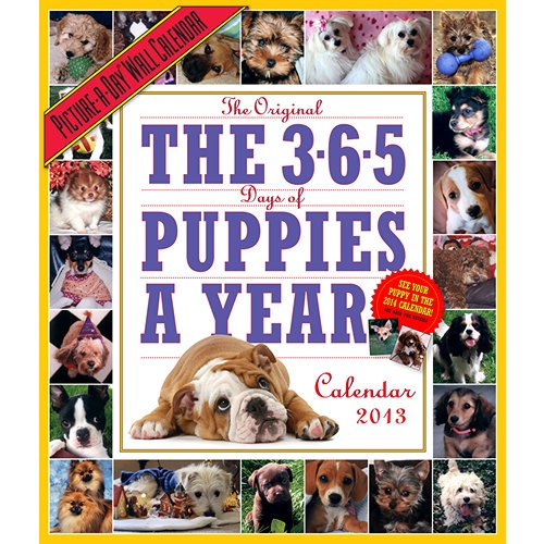 365 Puppies A Year Wall Calendar Starring The Hundreds Of Lovable 