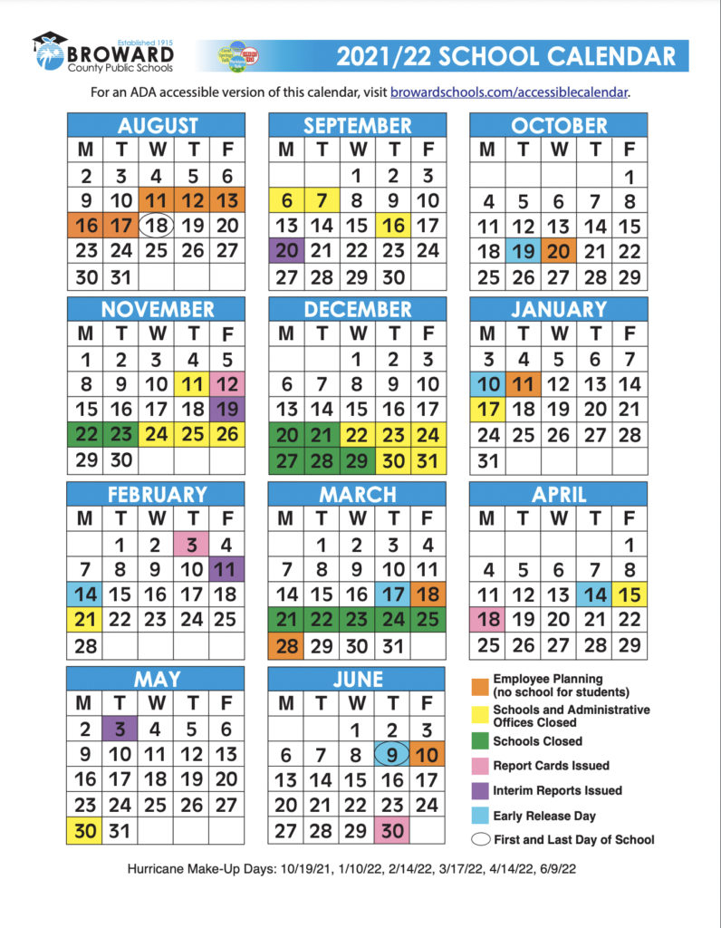 Broward County School Calendar 2022 18 2023 Schoolcalendars