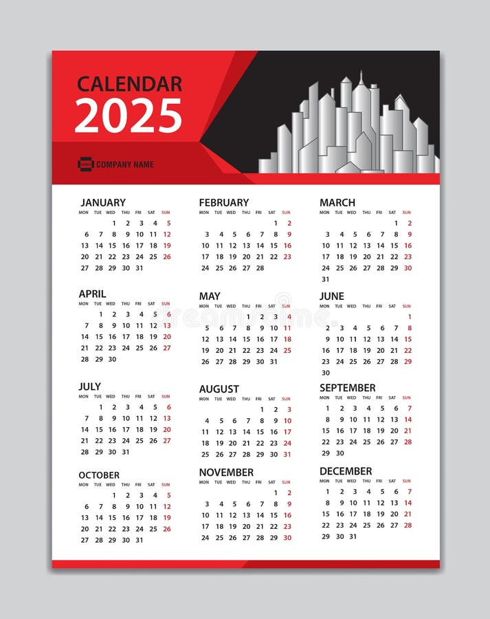 Calendar 2025 Template Wall Calendar 2025 Year Desk Calendar 2025 