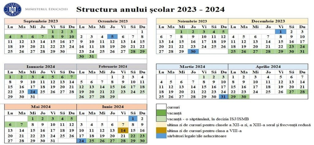 Calendar Scolar 2024 2025 Md Auria Sascha