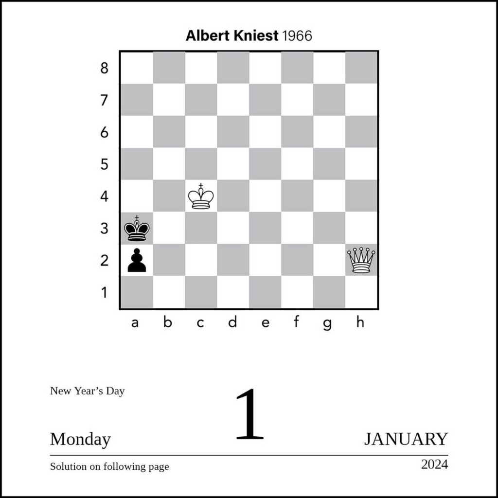 Chess 2024 Day to Day Calendar Book Summary Video Official 