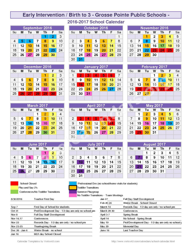 Grosse Pointe Public Schools Calendar 2024 Schoolcalendars