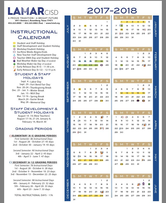 Lamar Consolidated Isd Calendar 2024 2025 Anissa Euphemia