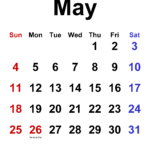 May 2025 Calendar Templates For Word Excel And PDF