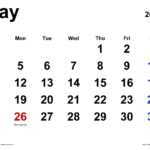 May 2025 Calendar Templates For Word Excel And PDF