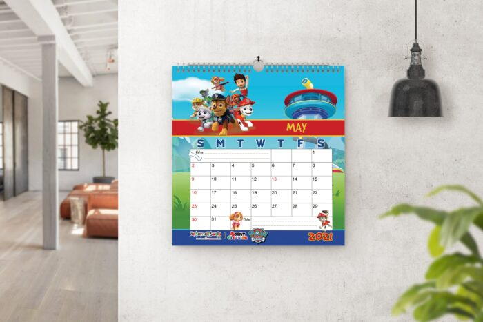Paw Patrol Theme Kids Room Calendars Paw Patrol Return Gifts