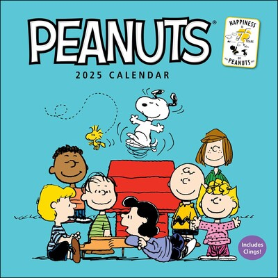 Peanuts 2025 Wall Calendar Book Summary Video Official Publisher 