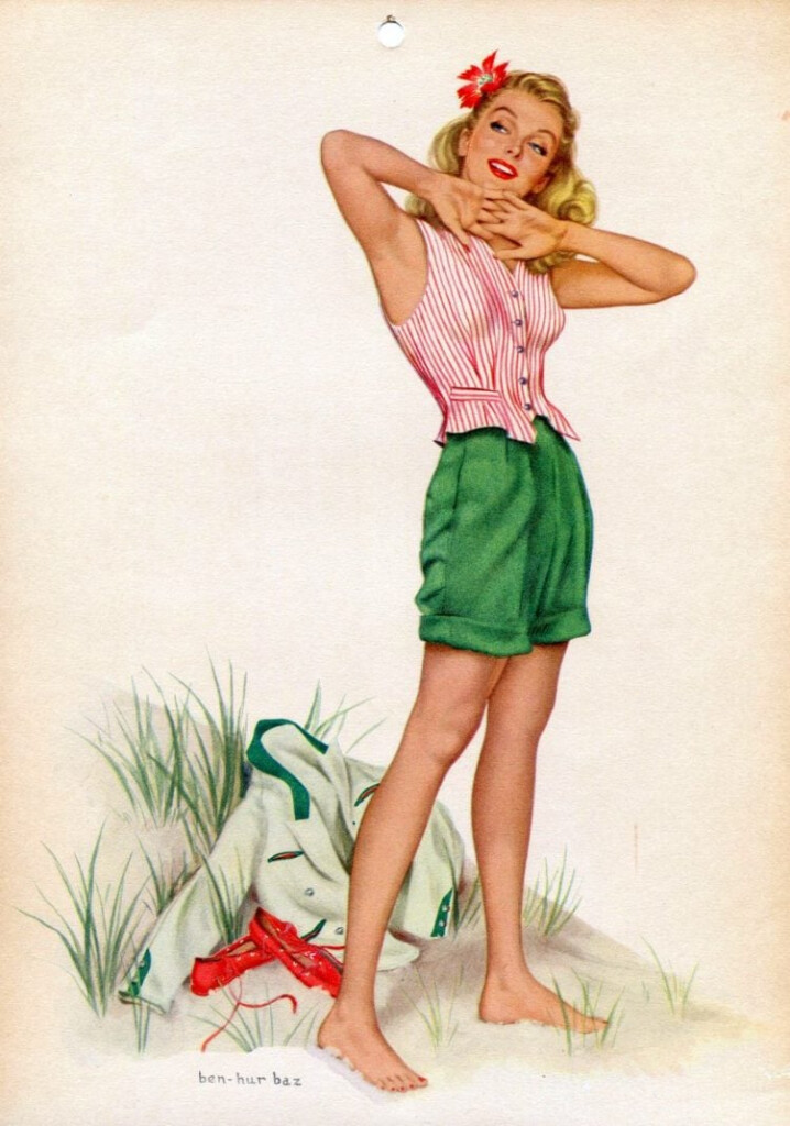 See Vintage Calendar Girls Pin ups From The 39 40s 39 50s Plus Meet 