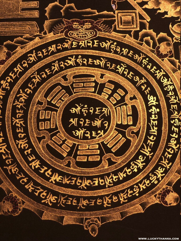 Tibetan Astrology Calendar Thangka Losar New Year Tibetan Etsy