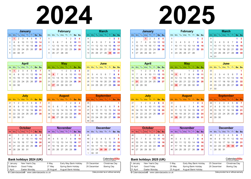 2024 2025 Two Year Calendar Free Printable Pdf Templa Vrogue co