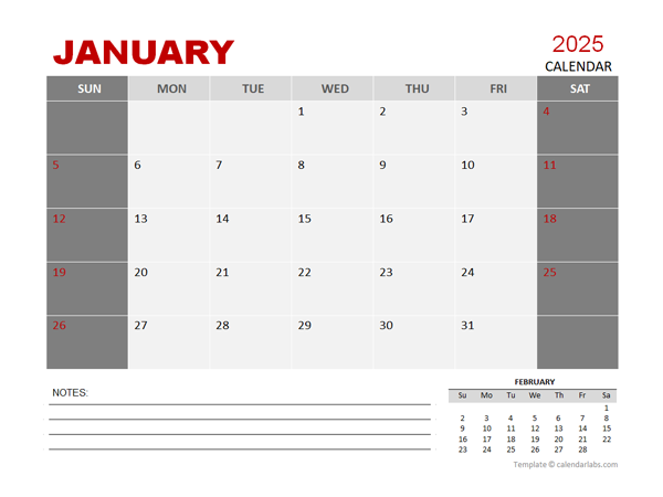 2025 Monthly Powerpoint Calendar Free Printable Templates