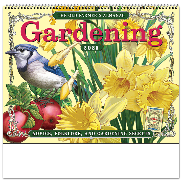 2025 Old Farmers Almanac Gardening Spiral Calendar 10 1 2 X 18 1 