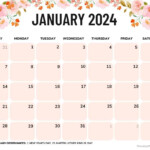 52 January 2024 Calendars Free PDF Printables