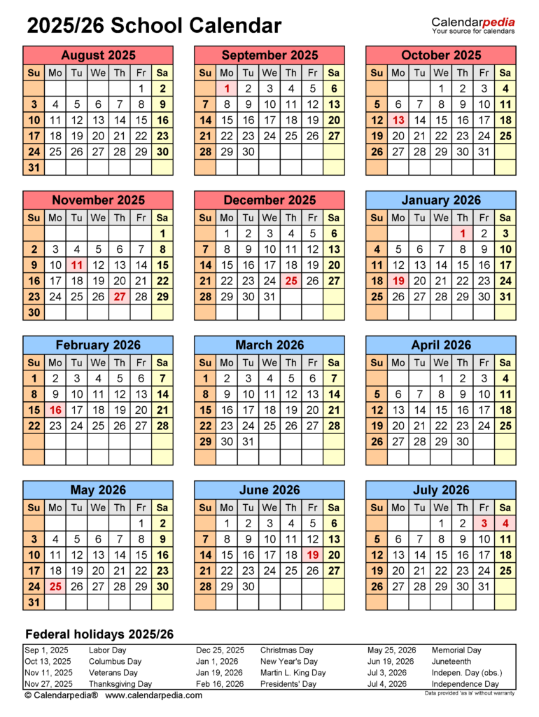 Academic Year Calendar 2025 26 Pdf Dulsea Petunia