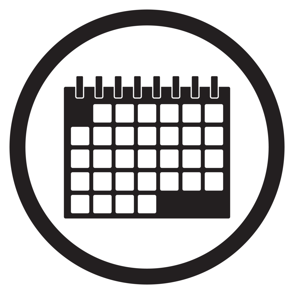 Calendar Icon Black White By 09910190 TheHungryJPEG black Aff 