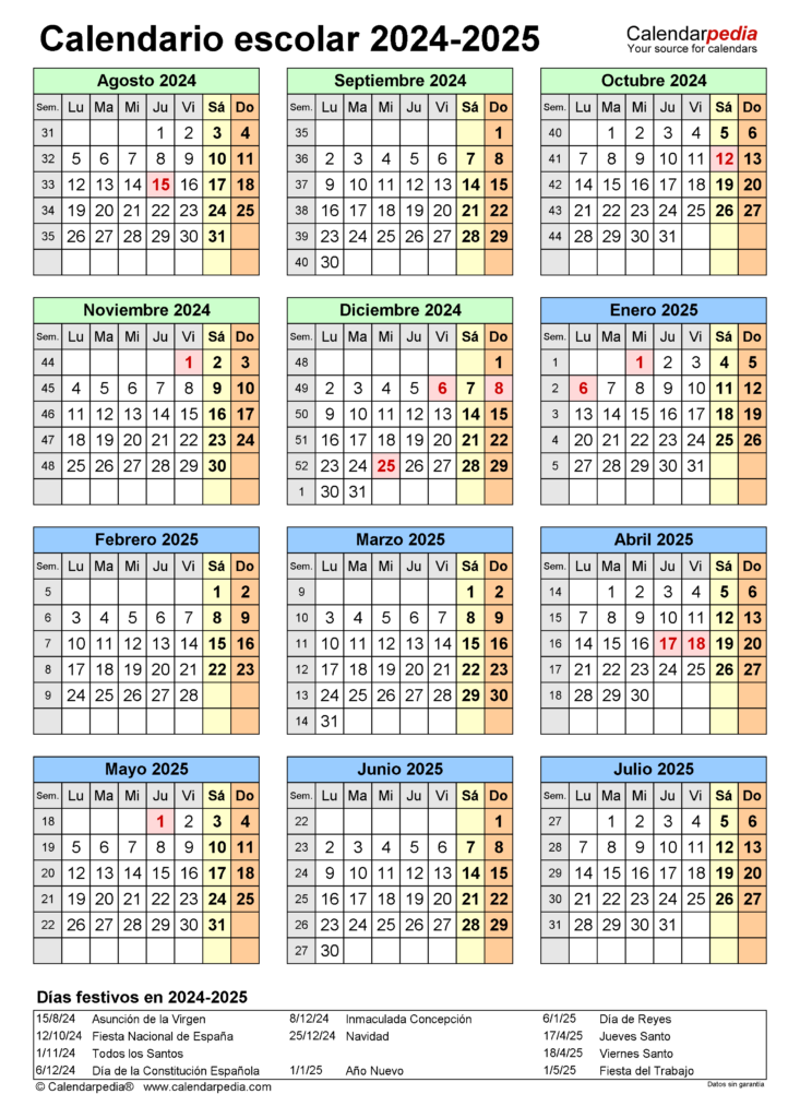 Calendario Escolar 2024 2025 SEP Fechas Y Vacaciones Actualizadas