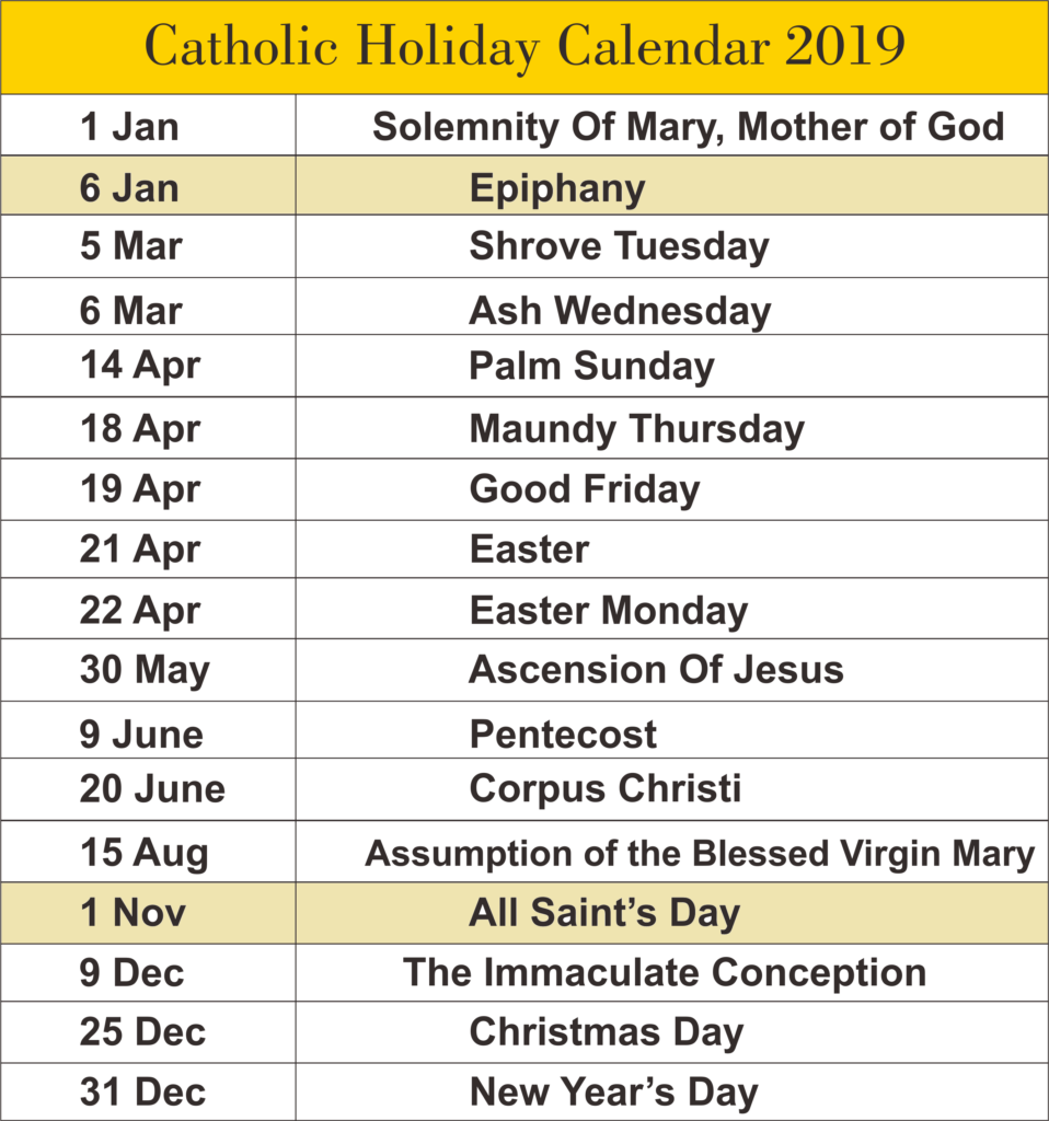 Catholic Church Calendar For 2023 Get Latest News 2023 Update