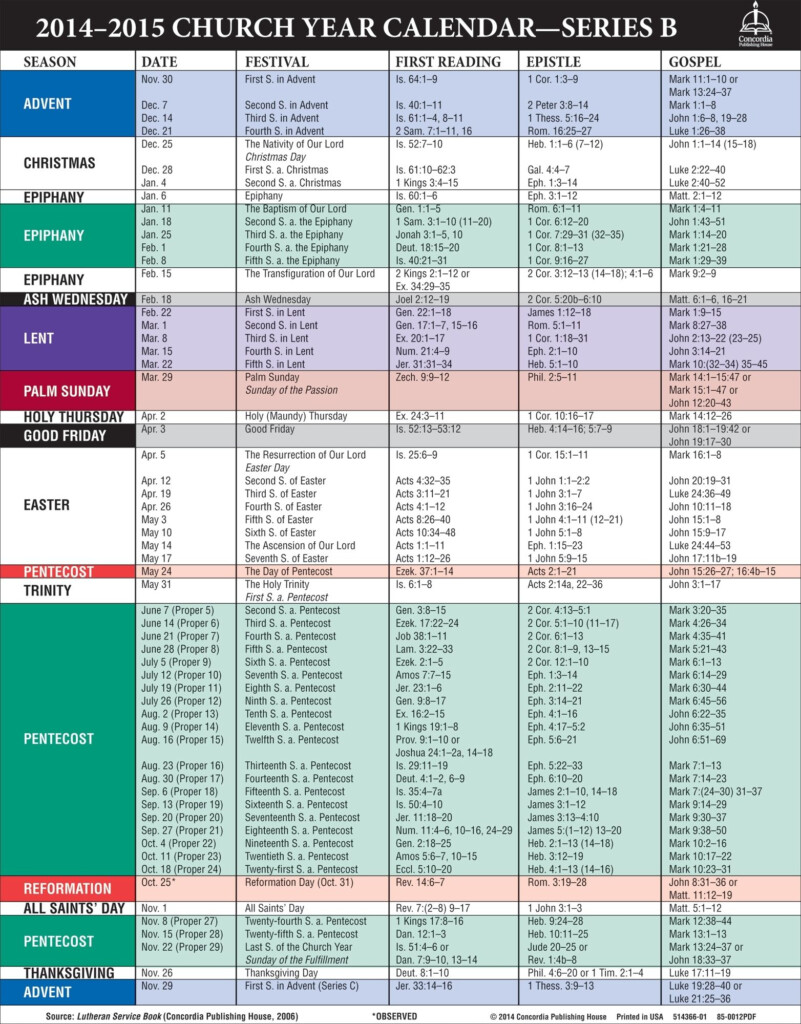 Catholic Liturgical Calendar 2021 Pdf