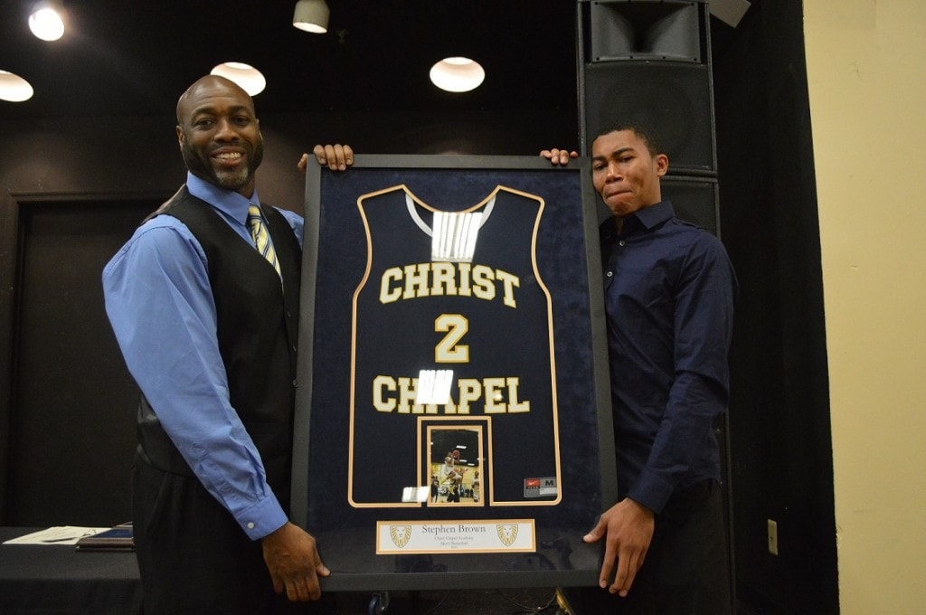 Christ Chapel Basketball Retires Stephen Brown s Number The 