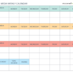 Downloadable Printable Social Media Calendar Template Stay Organized