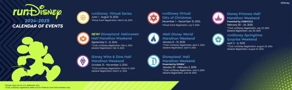 First Look At 2024 2025 RunDisney Calendar Of Events Disney By Mark