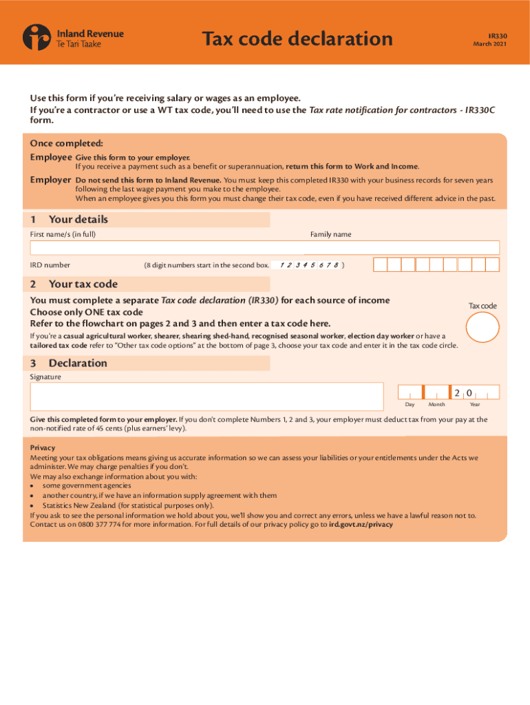 Ir330 Tax Form Nz Complete With Ease AirSlate SignNow