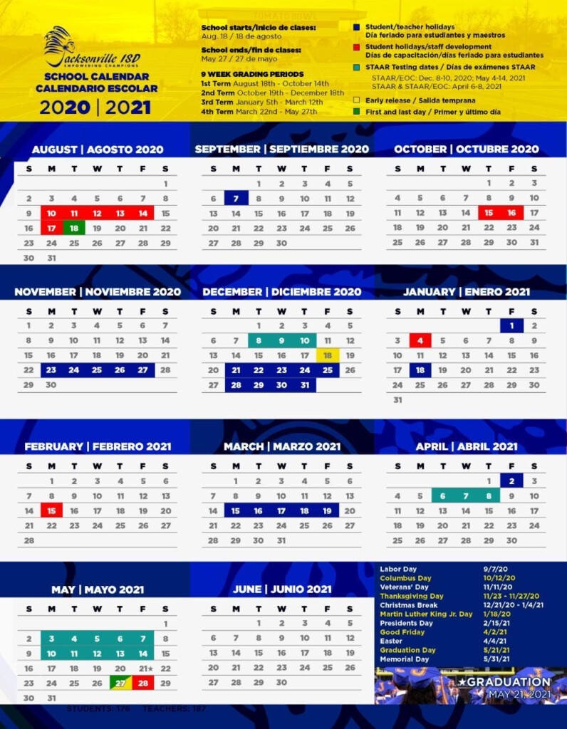 JISD 2020 21 School Calendar Communications Public Relations 