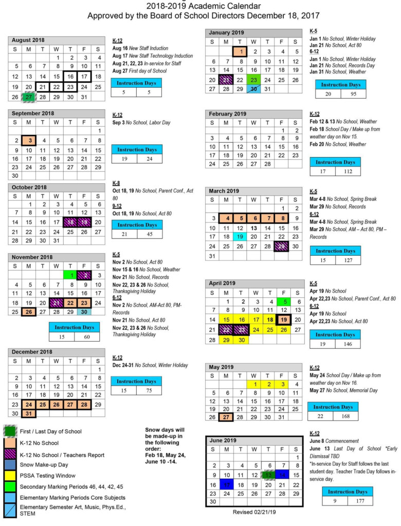 Westfield State Academic Calendar