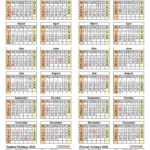 2025 2026 Two Year Calendar Free Printable PDF Templates