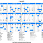 2025 Printable Calendar Printable Word Searches