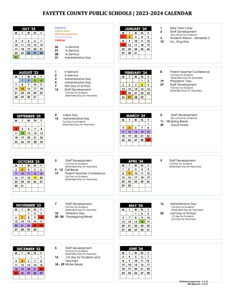 Fcps 2023 2025 Calendar Pdf Printable Full Pat Melloney