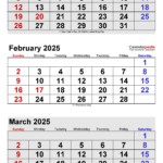 February 2025 Calendar Templates For Word Excel And PDF