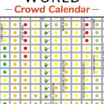 Printable Disney Crowd Calendar