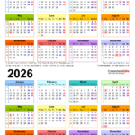 Two Year Calendars For 2025 2026 UK For Excel