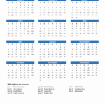 2025 Australia Calendar With Holidays