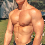 Shirtless Tanned Hunk In Swim Trunks Male Fitness Models Male Models
